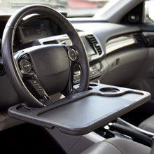 Load image into Gallery viewer, Multi-purpose Car Steering Wheel Dining Table Bracket Car Laptop Computer Desk Mount Stand Eat Work Drink Food Coffee Tray Board
