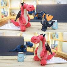 Load image into Gallery viewer, 13.78inch/35cm Dinosaur Plush Toy Soft Kawaii Tyrannosaurus Rex Pterosaur Stuffed Animal for Kids Perfect Birthday Christmas Gift
