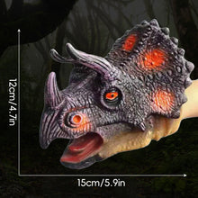 Load image into Gallery viewer, Dinosaur Hand Puppet Glove Puppet Toy Movable Mouth Role Play &amp; Storytelling Educational Toy for Classroom &amp; Home Gift for Boys Girls
