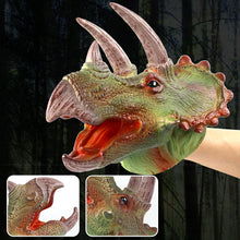 Load image into Gallery viewer, Dinosaur Hand Puppet Glove Puppet Toy Movable Mouth Role Play &amp; Storytelling Educational Toy for Classroom &amp; Home Gift for Boys Girls
