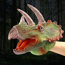 Load image into Gallery viewer, Dinosaur Hand Puppet Glove Puppet Toy Movable Mouth Role Play &amp; Storytelling Educational Toy for Classroom &amp; Home Gift for Boys Girls
