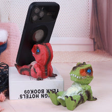 Load image into Gallery viewer, Tyrannosaurus Rex Figure Novelty Desk Decor Phone Holder/Stand Cute Dinosaur Ornament For Kids Dinosaur Lovers / Fans Cute Phone Accessories
