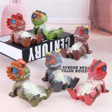 Load image into Gallery viewer, Tyrannosaurus Rex Figure Novelty Desk Decor Phone Holder/Stand Cute Dinosaur Ornament For Kids Dinosaur Lovers / Fans Cute Phone Accessories
