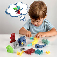 Load image into Gallery viewer, Dinosaur Egg Figure Build Your Own Dino Assembly Toy Gacha Bag Fillers Action Figure Christmas Gift Collectible Toys for Children
