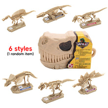 Load image into Gallery viewer, Dinosaur Skeleton Model DIY Assembly Discovery Build Your Own Dino Assembly Creative Educational Puzzle Toy Action Figure Backpack Pendant
