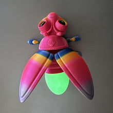 Load image into Gallery viewer, 3D Printed Firefly Model Magnetic Night Glow Tail Novel Fridge Magnet Decor Home Ornament For Kids Collectors Animal Enthusiasts
