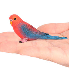Load image into Gallery viewer, Realistic Tiger Skin Parrot Model Educational Wildlife Bird Figurine for Kids Durable Desktop Decor Bird Figurine Collectible Toy
