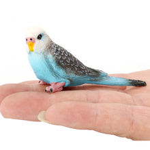 Load image into Gallery viewer, Realistic Tiger Skin Parrot Model Educational Wildlife Bird Figurine for Kids Durable Desktop Decor Bird Figurine Collectible Toy
