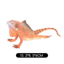 Load image into Gallery viewer, Realistic Lizard Statue Green Iguana Frilled Monitor Lizard Collectible Desktop Display Educational Tool For Kids Animal Enthusiasts Science Classroom
