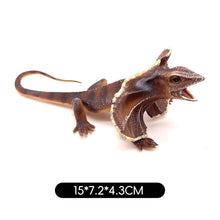 Load image into Gallery viewer, Realistic Lizard Statue Green Iguana Frilled Monitor Lizard Collectible Desktop Display Educational Tool For Kids Animal Enthusiasts Science Classroom
