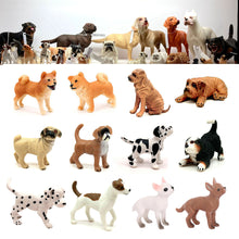 Load image into Gallery viewer, Miniature Dog Model Hand Painted Detailed Sculpture Desk Home Decor Shelf Kids Animal Lovers Collectors Educational Figurine Toy Animal Collection
