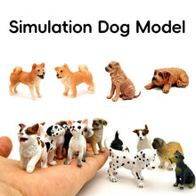 Load image into Gallery viewer, Miniature Dog Model Hand Painted Detailed Sculpture Desk Home Decor Shelf Kids Animal Lovers Collectors Educational Figurine Toy Animal Collection
