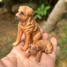 Load image into Gallery viewer, Miniature Dog Model Hand Painted Detailed Sculpture Desk Home Decor Shelf Kids Animal Lovers Collectors Educational Figurine Toy Animal Collection

