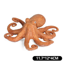 Load image into Gallery viewer, Simulation Octopus Crab Marine Figures Realistic Sea Animal Model for Kids Education Desktop Decor Collection Christmas Festival Gifts
