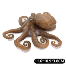 Load image into Gallery viewer, Simulation Octopus Crab Marine Figures Realistic Sea Animal Model for Kids Education Desktop Decor Collection Christmas Festival Gifts
