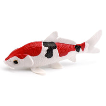 Load image into Gallery viewer, Simulation Ornamental Fish Model Goldfish Figurine With Base Stand Desk Shelf Display Educational Toy Collectors Item Gift for Fish Lovers Kids
