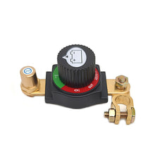 Load image into Gallery viewer, Car High Current Brass Battery Terminal Disconnect Switch Removable Knob Positive Negative Modification Safety Accessory

