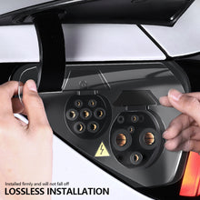 Load image into Gallery viewer, Transparent Charging Port Rain Cover Waterproof Protection for Tesla Model Y/3/YL Modification Accessory Hidden Style

