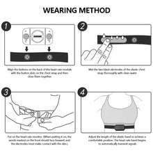 Load image into Gallery viewer, Sports Heart Rate Monitor Chest Belt Strap Health Monitor for Polar Wahoo Wireless Heart Rate Monitor Soft Strap Band
