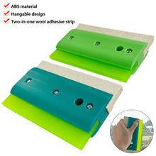Load image into Gallery viewer, Car Vinyl Film Wrapping Tool Film Blade Scraper with Thickened Wool Scraper Strip Window Tinting Wallpaper Installing Tool
