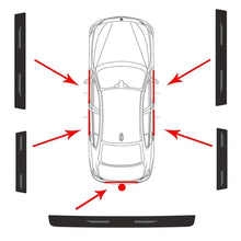 Load image into Gallery viewer, 4Pcs Universal Carbon Fiber Car Door Edge Sill Protector Anti-scratch Sticker for Car Front Rear Doors Exterior Protection Decal
