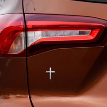 Load image into Gallery viewer, 3D Metal Car Sticker Cross Raised Design Auto &amp; Motorcycle Body Decoration Scratch Cover Personalized Decal
