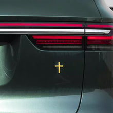 Load image into Gallery viewer, 3D Metal Car Sticker Cross Raised Design Auto &amp; Motorcycle Body Decoration Scratch Cover Personalized Decal
