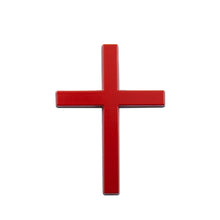 Load image into Gallery viewer, 3D Metal Car Sticker Cross Raised Design Auto &amp; Motorcycle Body Decoration Scratch Cover Personalized Decal
