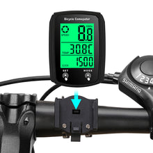 Load image into Gallery viewer, Wired Bike Computer with Waterproof Backlit Large Screen Total Mileage Tracking and Cycling Data Monitoring Cycling Supplies
