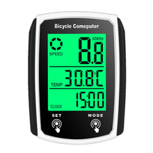 Load image into Gallery viewer, Wired Bike Computer with Waterproof Backlit Large Screen Total Mileage Tracking and Cycling Data Monitoring Cycling Supplies

