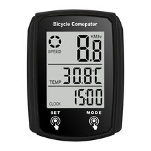 Load image into Gallery viewer, Wired Bike Computer with Waterproof Backlit Large Screen Total Mileage Tracking and Cycling Data Monitoring Cycling Supplies
