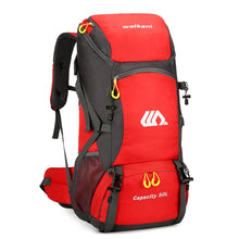 Load image into Gallery viewer, 50L Outdoor Sports Backpack Hiking Camping Pack with Reflective Strips and Mesh Bags Waterproof Abrasion-Resistant Travel Bag
