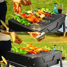 Load image into Gallery viewer, 35*27*20CM Portable Foldable Drawer BBQ Grill with Iron Mesh Outdoor Camping Party Supplies
