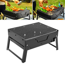 Load image into Gallery viewer, 35*27*20CM Portable Foldable Drawer BBQ Grill with Iron Mesh Outdoor Camping Party Supplies
