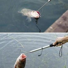 Load image into Gallery viewer, 60/90/120CM Telescopic Fishing Gaff Hook Boat Sea Fishing Landing Tool with Stainless Steel Tip and EVA Grip
