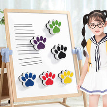 Load image into Gallery viewer, Vibrant Color Non-Scratch Surface Ergonomic Grip Magnetic Whiteboard Eraser Cartoon Bear Footprints EVA Blackboard Eraser
