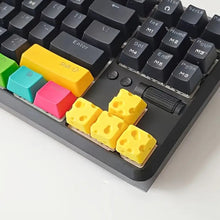 Load image into Gallery viewer, 4Pcs Chesse Cake Keycap For ESC Mechanical Keyboard Keycaps Cartoon Cute Personality For KEY CAP

