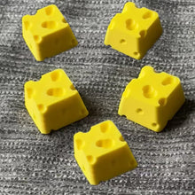 Load image into Gallery viewer, 4Pcs Chesse Cake Keycap For ESC Mechanical Keyboard Keycaps Cartoon Cute Personality For KEY CAP
