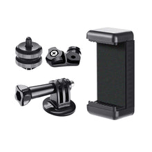 Load image into Gallery viewer, Camera Hot Shoe Phone Holder Monitor Flexible Tripod Adapter w/ Cold Shoe Mount for iPhone Samsung Canon Nikon Sony DSLR Camera
