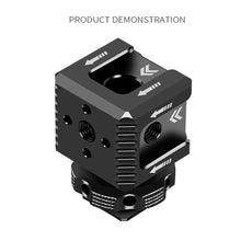 Load image into Gallery viewer, Multi-head Cold Shoe Extension Mount Adapter Monitor Holder Studio Flash Light Stand 1/4 3/8 Screw Hole for Nikon Canon Sony SLR
