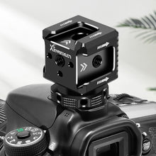 Load image into Gallery viewer, Multi-head Cold Shoe Extension Mount Adapter Monitor Holder Studio Flash Light Stand 1/4 3/8 Screw Hole for Nikon Canon Sony SLR
