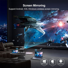 Load image into Gallery viewer, Mini Projector Android11 WiFi6 BT5.0 280 ANSI 720P Built-in App Mirror SmartPhone for 1080P 4K Video Home Cinema
