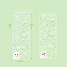 Load image into Gallery viewer, Creative Handcraft Removable Reusable Korean Original Transparent Bubble Ins Style Hand Account Journal Decoration Card Stickers
