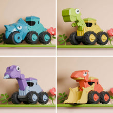 Load image into Gallery viewer, 1Pcs Children Pull Back Toy Car Press Puzzle Dinosaur Engineering Car Model Collection Cartoon Educational Kids Excavator Car Toys
