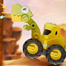 Load image into Gallery viewer, 1Pcs Children Pull Back Toy Car Press Puzzle Dinosaur Engineering Car Model Collection Cartoon Educational Kids Excavator Car Toys
