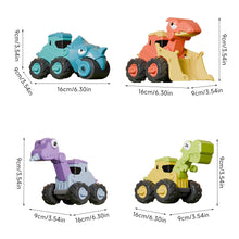 Load image into Gallery viewer, 1Pcs Children Pull Back Toy Car Press Puzzle Dinosaur Engineering Car Model Collection Cartoon Educational Kids Excavator Car Toys
