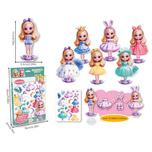 Load image into Gallery viewer, Magnetic Princess Pretend Play Toys Magnetic Dress Up Doll For Girls Play Travel Playset Toy Magnet Dress Up Games
