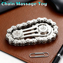 Load image into Gallery viewer, Mechanical Gear Fidget Spinner Sprockets Flywheel Fingertip Gyro Antistress Anxiety Metal Bike Chains EDC Spinner Fidget Toys For Adult
