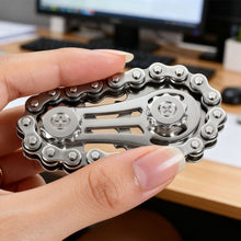 Load image into Gallery viewer, Mechanical Gear Fidget Spinner Sprockets Flywheel Fingertip Gyro Antistress Anxiety Metal Bike Chains EDC Spinner Fidget Toys For Adult
