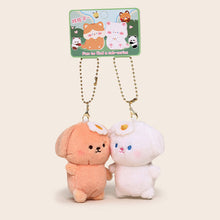 Load image into Gallery viewer, Pair of Magneticed Couple Cat Bear Plush Keychain Cute Creative Plush Kawaii Magneted Backpack Pendant Toy Girl Holiday Gift Car Key Accessories

